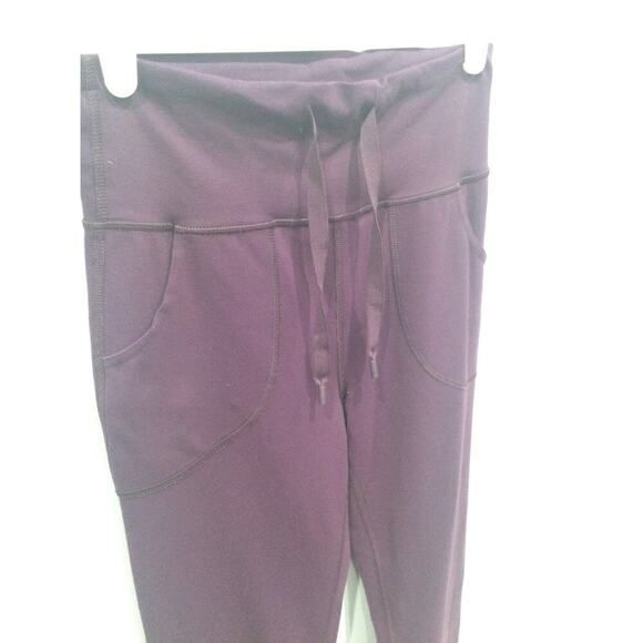 Lululemon Womens Pants Size 6 Eggplant Purple Drawstring High Rise Athleisure - Picture 2 of 7